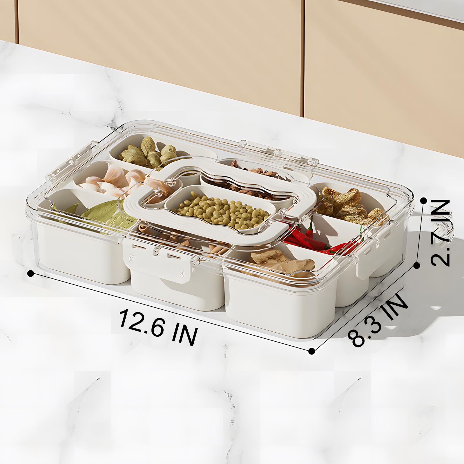 J-hong portable tray with lid demonstrates easy transport to gatherings