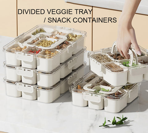 J-hong snackle box with airtight seal ideal for travel and picnics