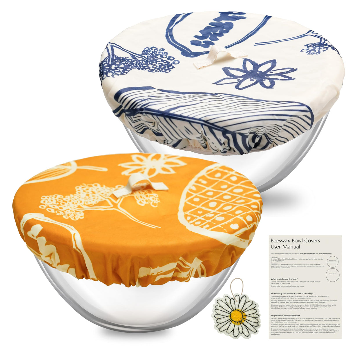 JACYAO'S 10-inch bread-proofing cover fits large bowls for even dough rise, reusable.