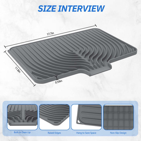 JACZZO mat with air circulation speeds drying under dishes