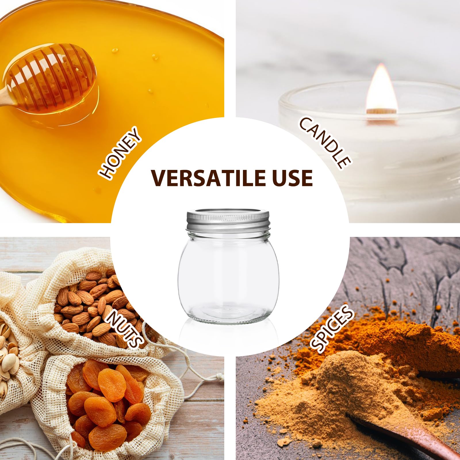 Jaisie.W dishwasher-safe glass jar for easy kitchen cleanup.