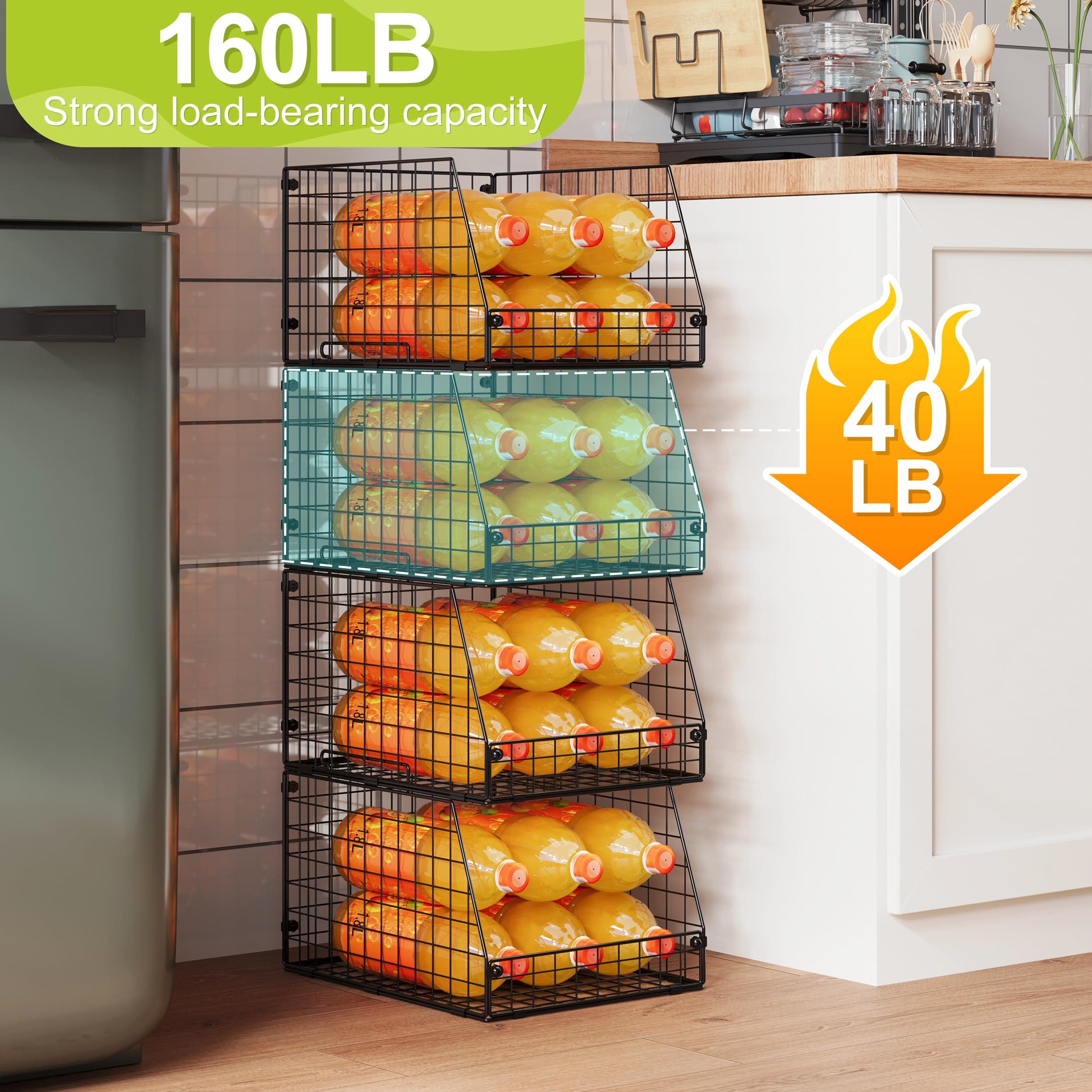 Jakyitvi fruit-vegetable bin interior view for pantry organization.
