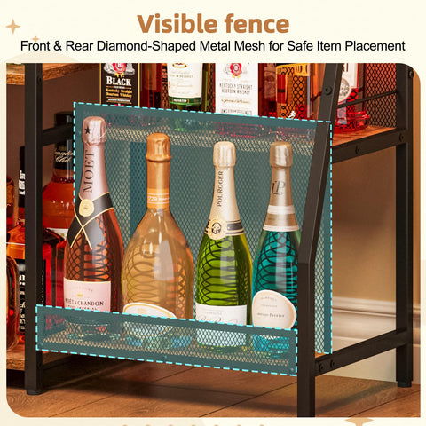 Jakyitvi liquor cabinet hidden drawer—soft storage for corkscrews and coasters.
