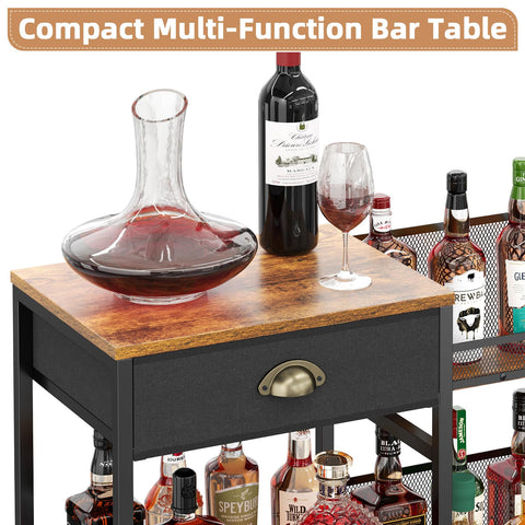 Jakyitvi liquor cabinet metal frame—sturdy support for daily use.