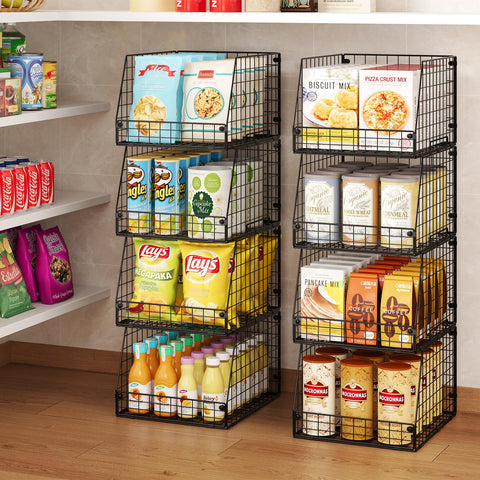 Jakyitvi snack organizer basket interior, clear visibility for snacks.