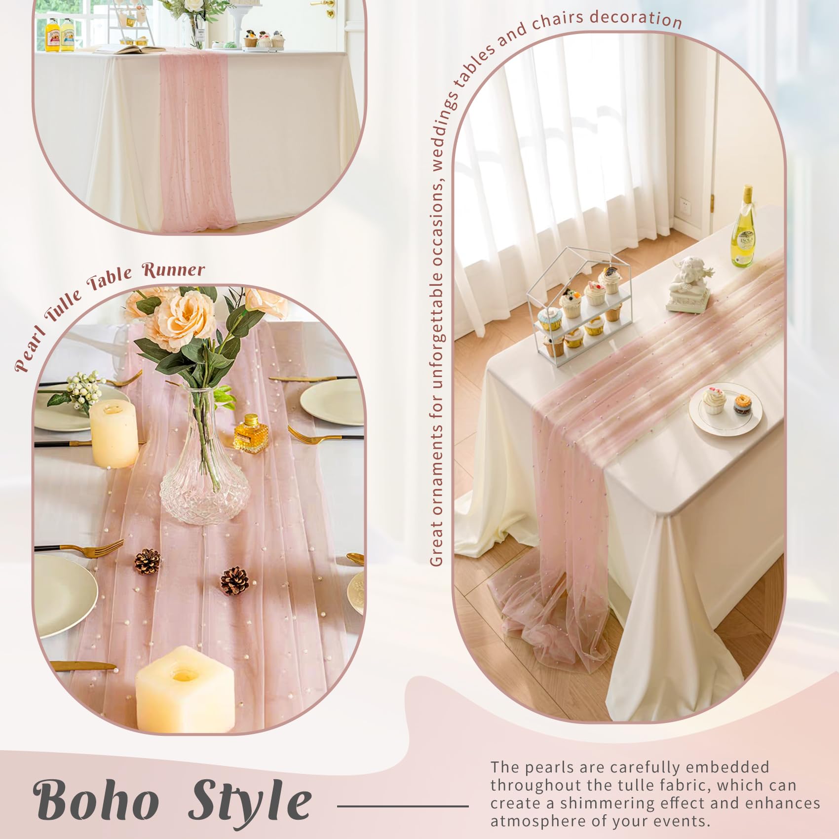 JALANCY gift-wrapping accent using pearl runner for elegant gifts