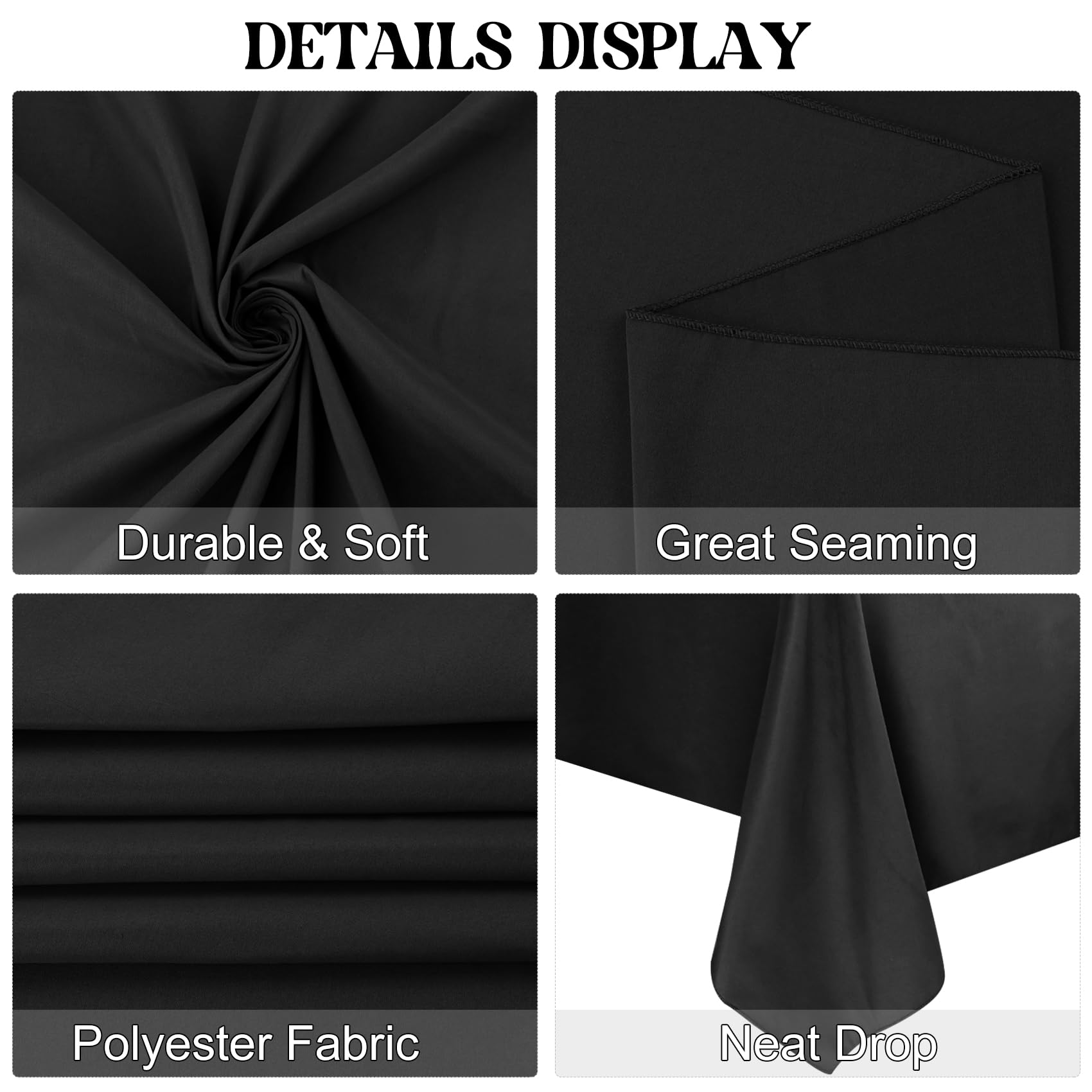 JALANCY table cover with neat hem edges for banquet setups