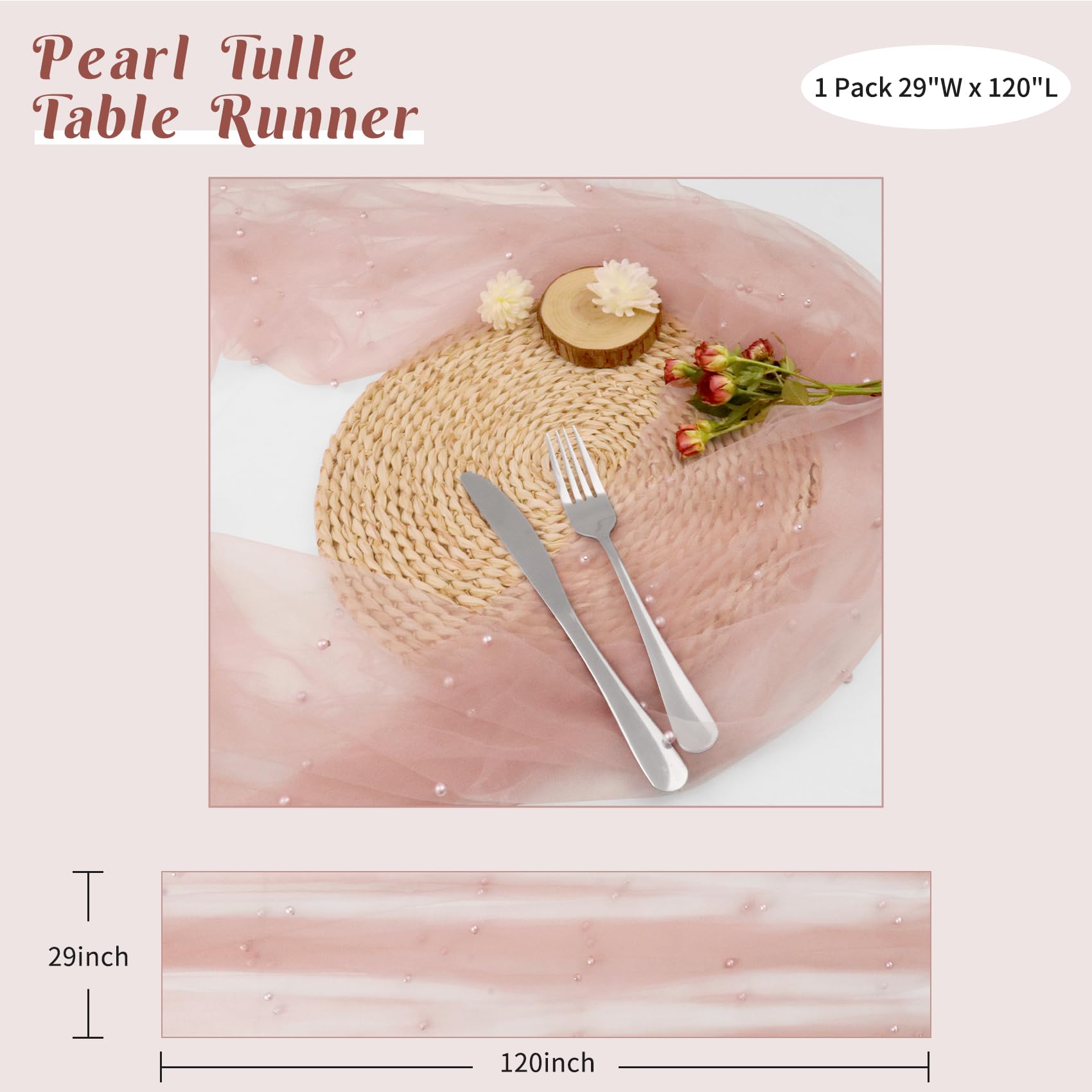 JALANCY close-up of pearl embellishments on delicate tulle for elegance