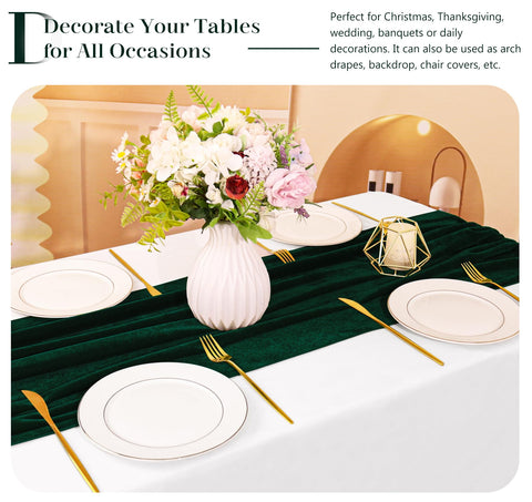 JALANCY emerald green velvet suited for Christmas dinners and festive events.