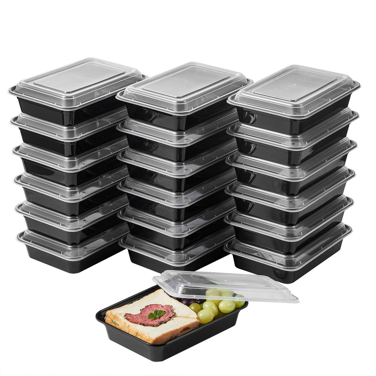 Jaluxing 28oz meal prep container with lid for easy portioning and freshness.