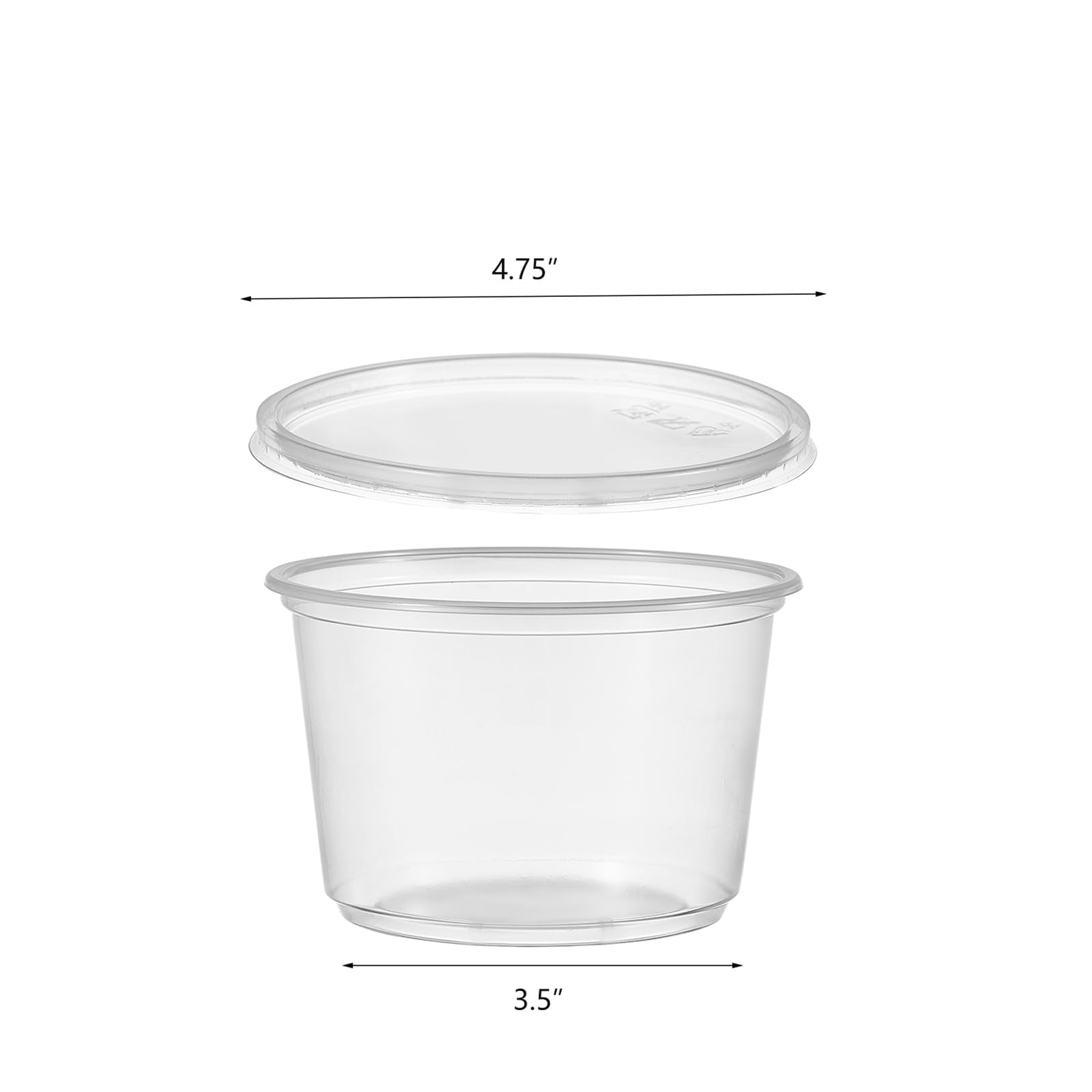 Jaluxing deli container with airtight overlapping lid to prevent leaks