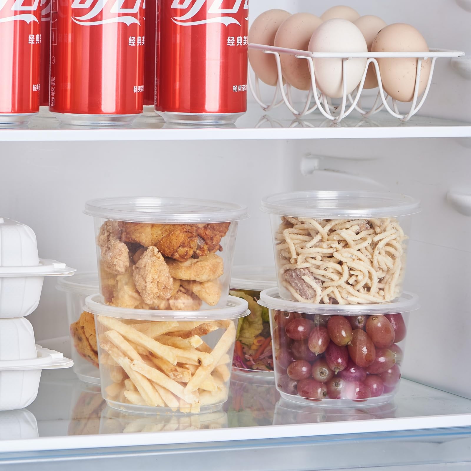 Jaluxing stackable deli containers save fridge and bag space
