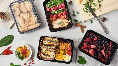 Compact Jaluxing lunch box ideal for takeout and on-the-go meals.