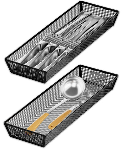 JANE EYRE drawer organizer top view keeps utensils neatly arranged and easy to reach.