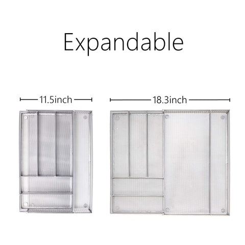 Jane Eyre silver finish keeps cutlery organized and protected