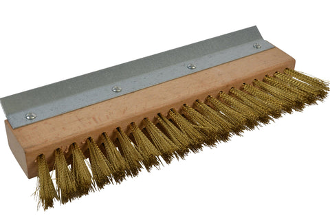 Brass wires on Janico 4004 provide stiff scrubbing for tough buildup.