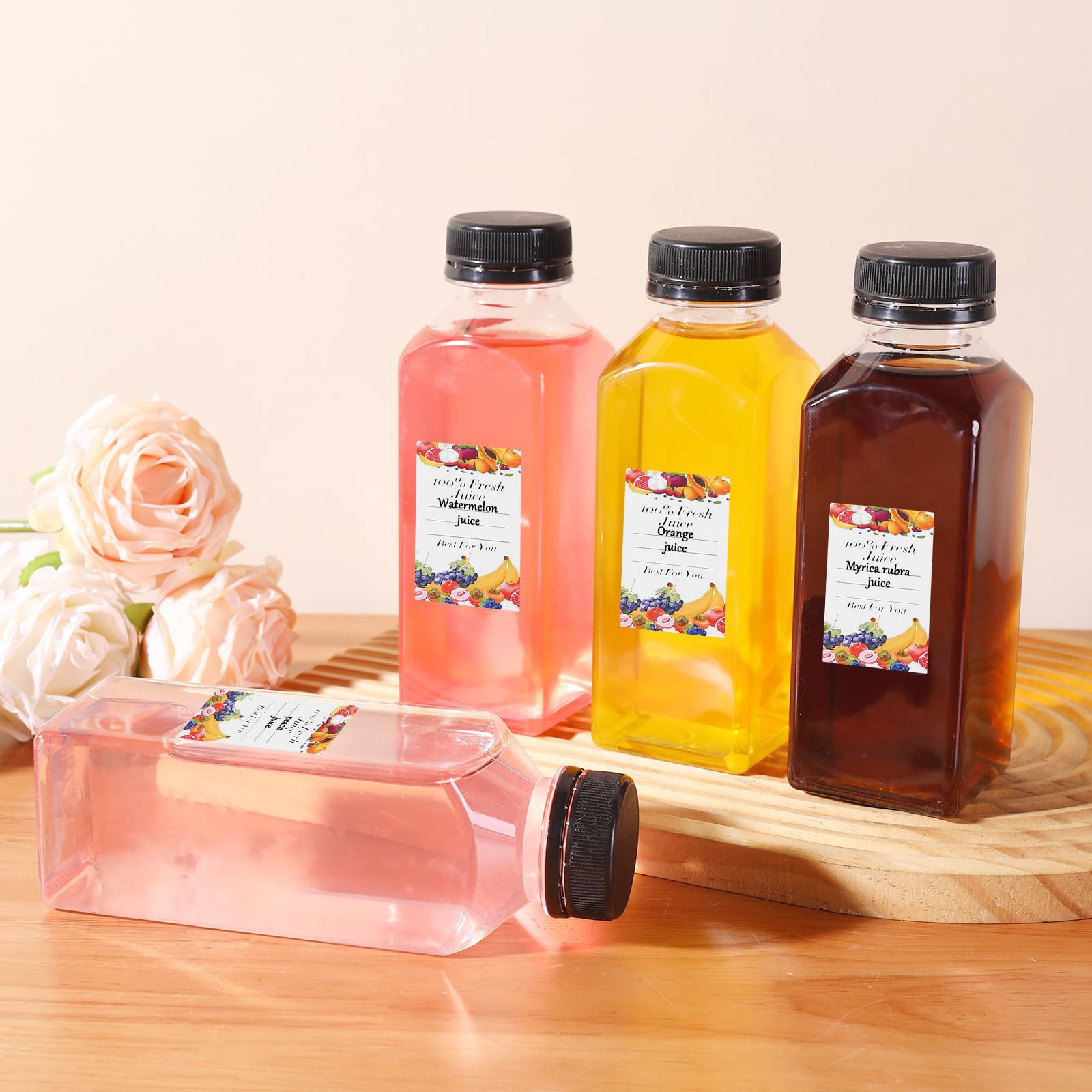 Janisfirst 12oz bottle ideal for DIY labeling and party favors.