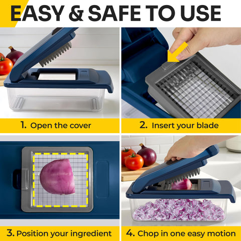 Built-in features allow quick cleaning of UltraChop after use.