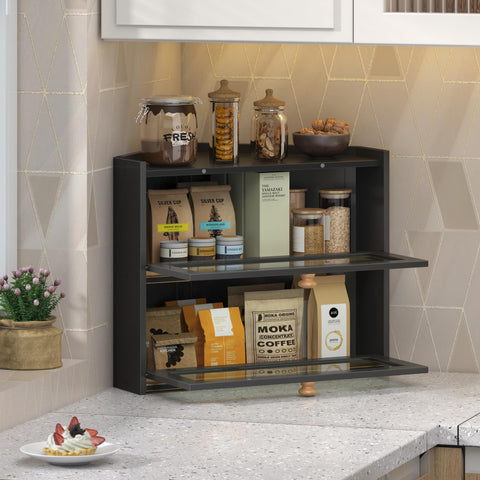 JANSNIMEN Kitchen countertop-friendly design helps organize staples and snacks.