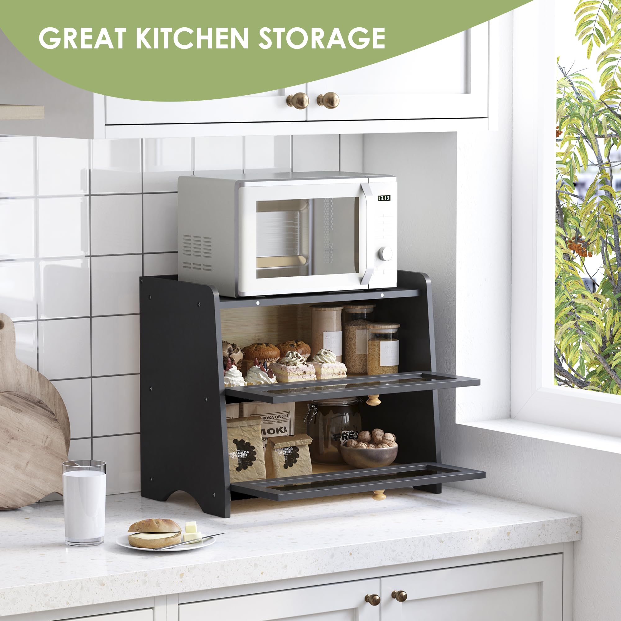 JANSNIMEN flat-top fence design adds extra countertop storage.