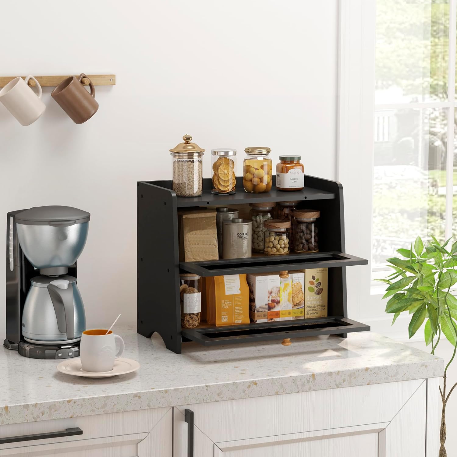 JANSNIMEN large interior capacity fits bread, fruits, tea, and more.