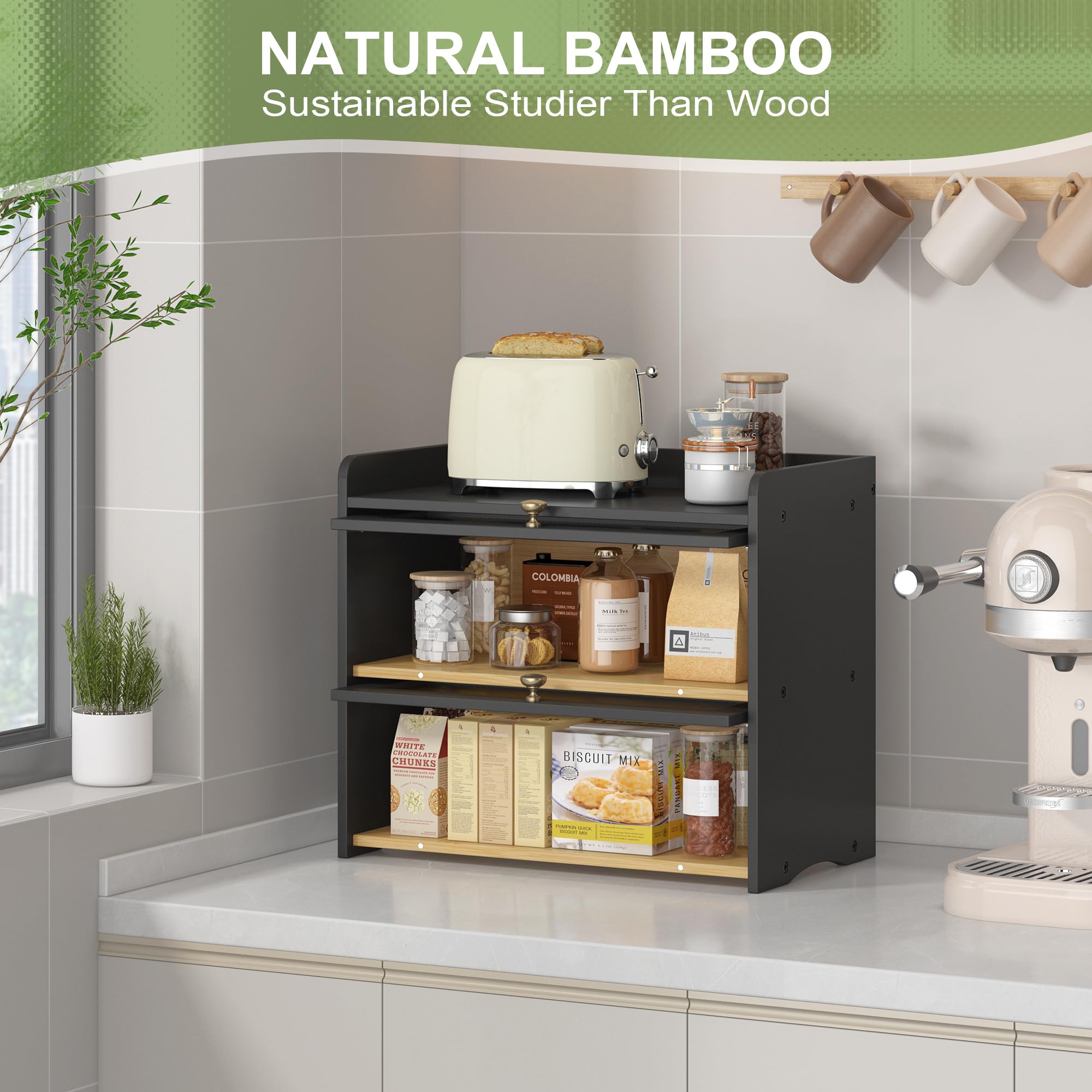 JANSNIMEN natural bamboo finish highlights durable storage.