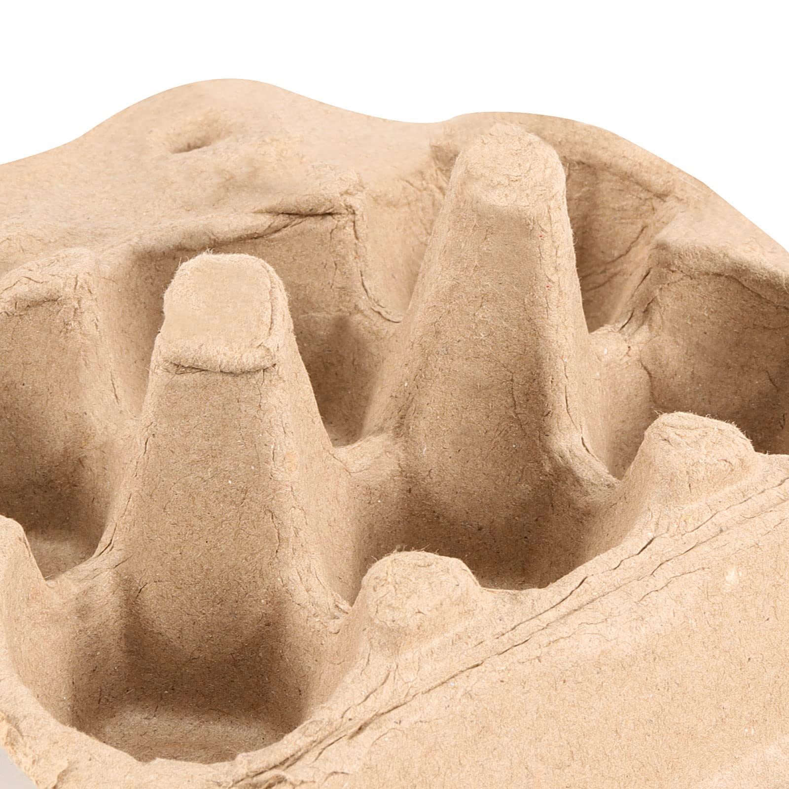 JAPCHET paper pulp brown egg carton suitable for farm and market use.
