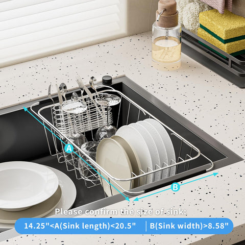 JAQ kitchen organizer for dishes, pots, and pans to reduce clutter