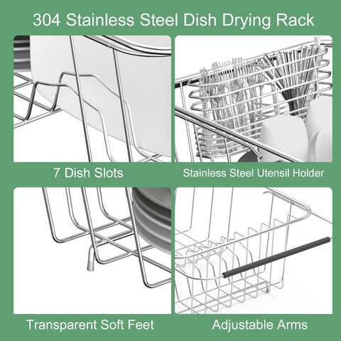 JAQ stainless steel silverware holder is removable and easy to clean
