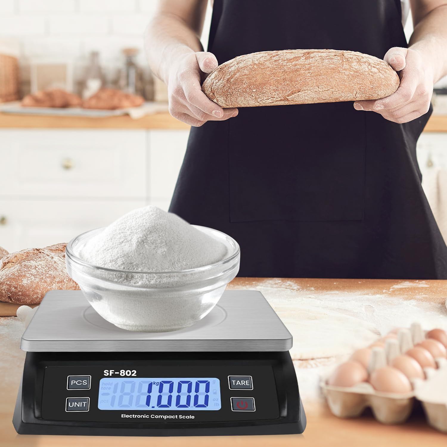 JAQAZNVB versatile scale for baking, coffee, coins and more.