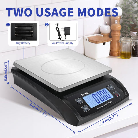 JAQAZNVB tare/zero function for net ingredient weight accuracy.