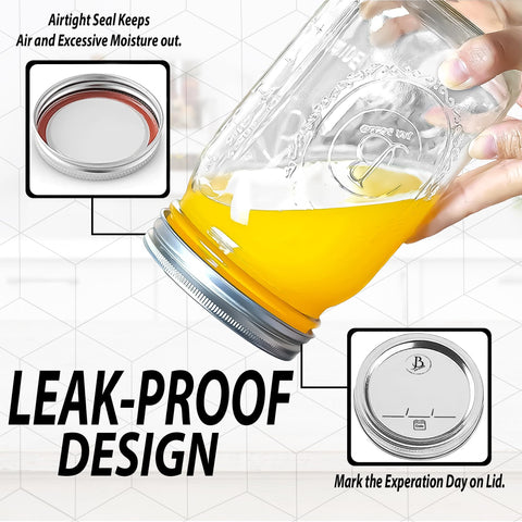 Jar Boss airtight seal close-up highlights reliable sealing for preserved foods.