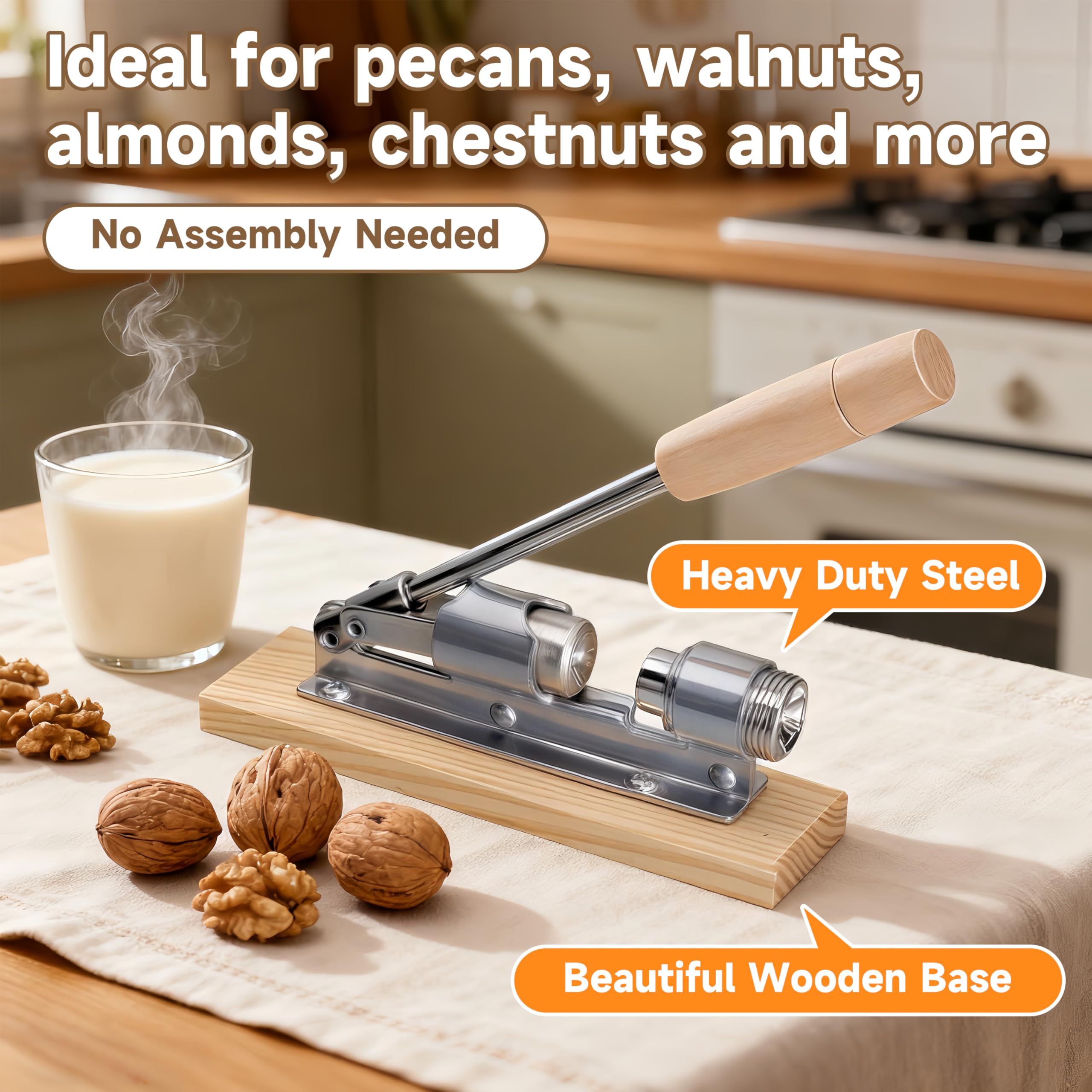 JARGUUO nutcracker is easy to clean for busy home cooks.