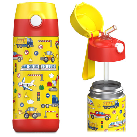 Jarlson Charli 12oz bottle with straw ideal for school hydration