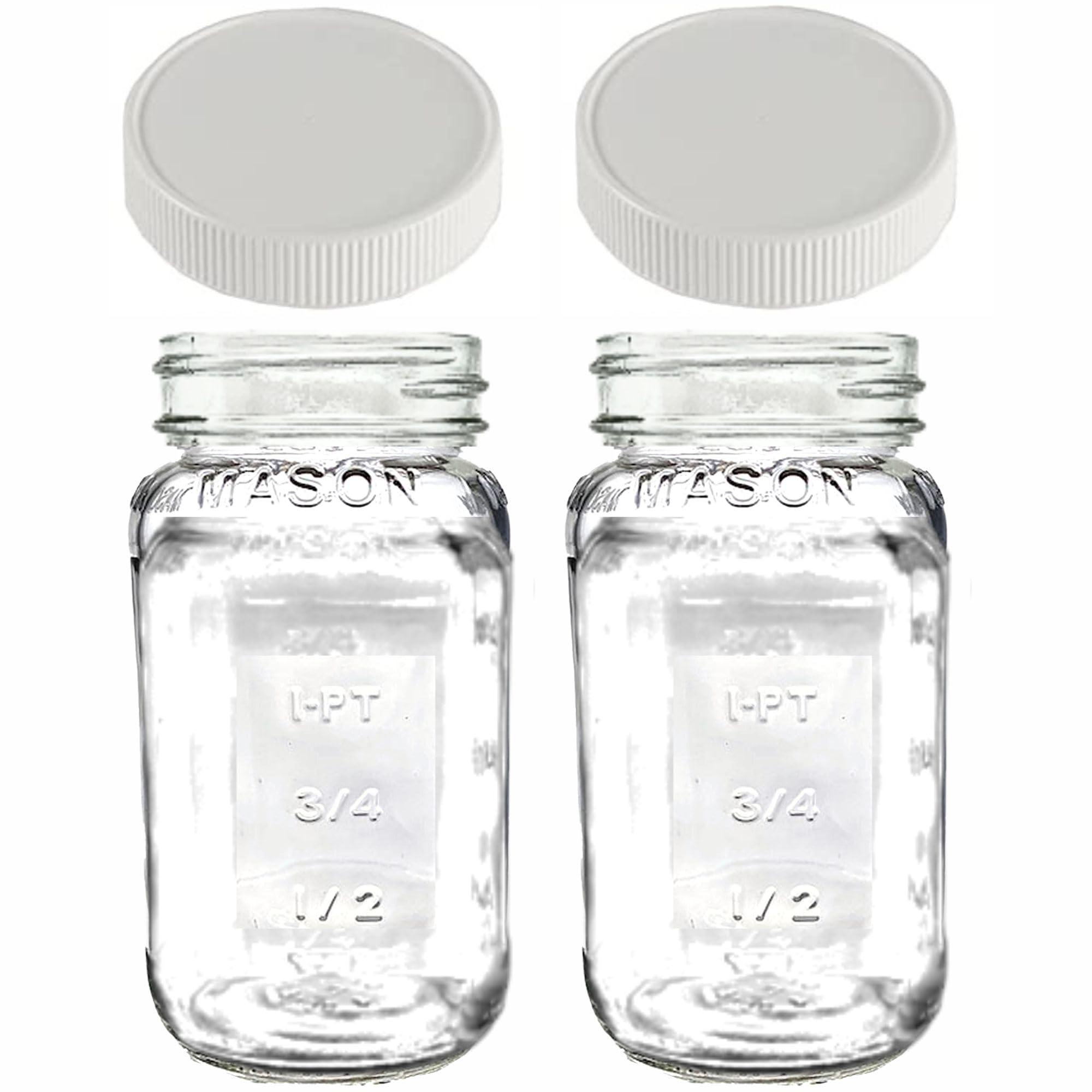 JARMING COLLECTIONS regular-mouth 24oz mason jar provides versatile storage for pantry staples.