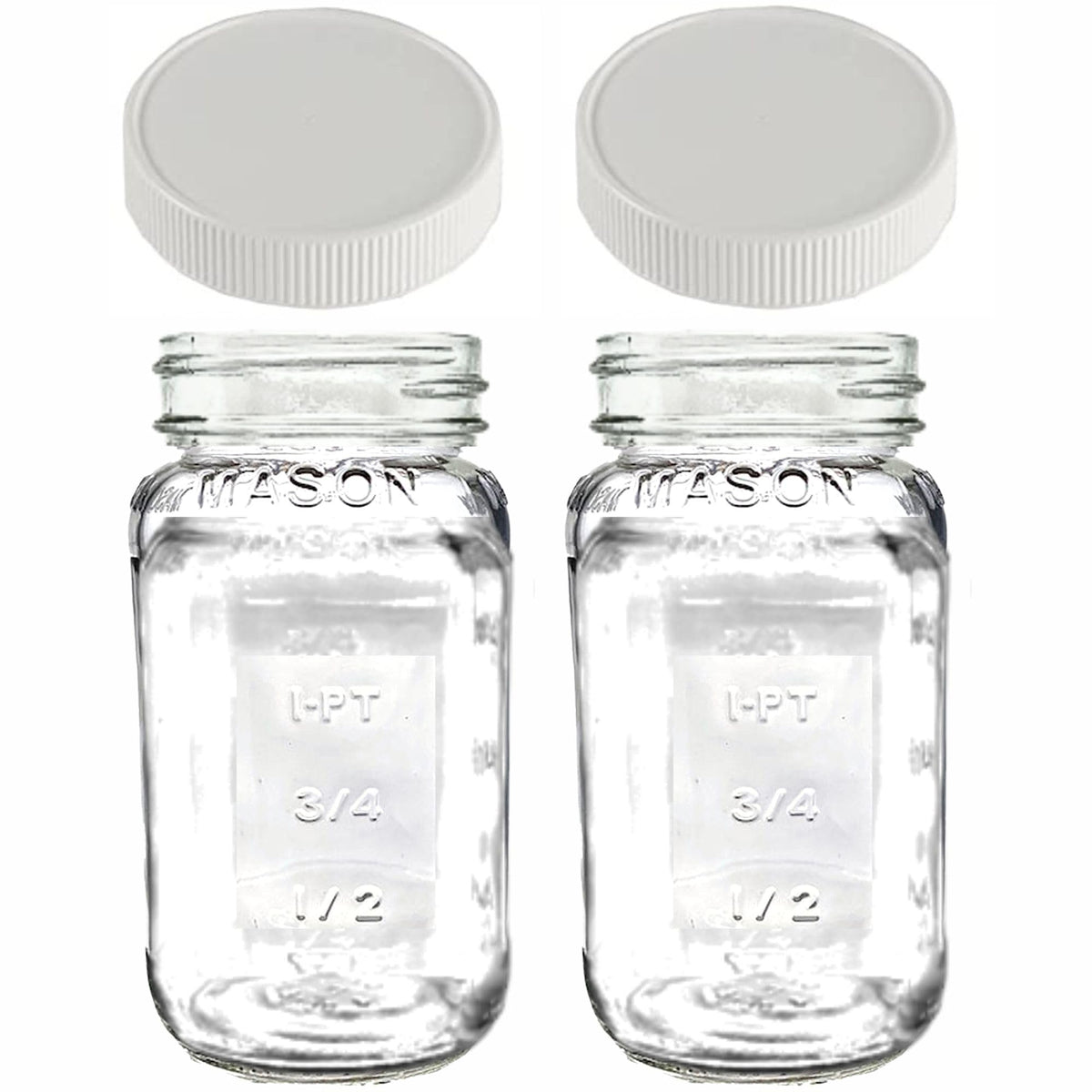 JARMING COLLECTIONS regular-mouth 24oz mason jar provides versatile storage for pantry staples.