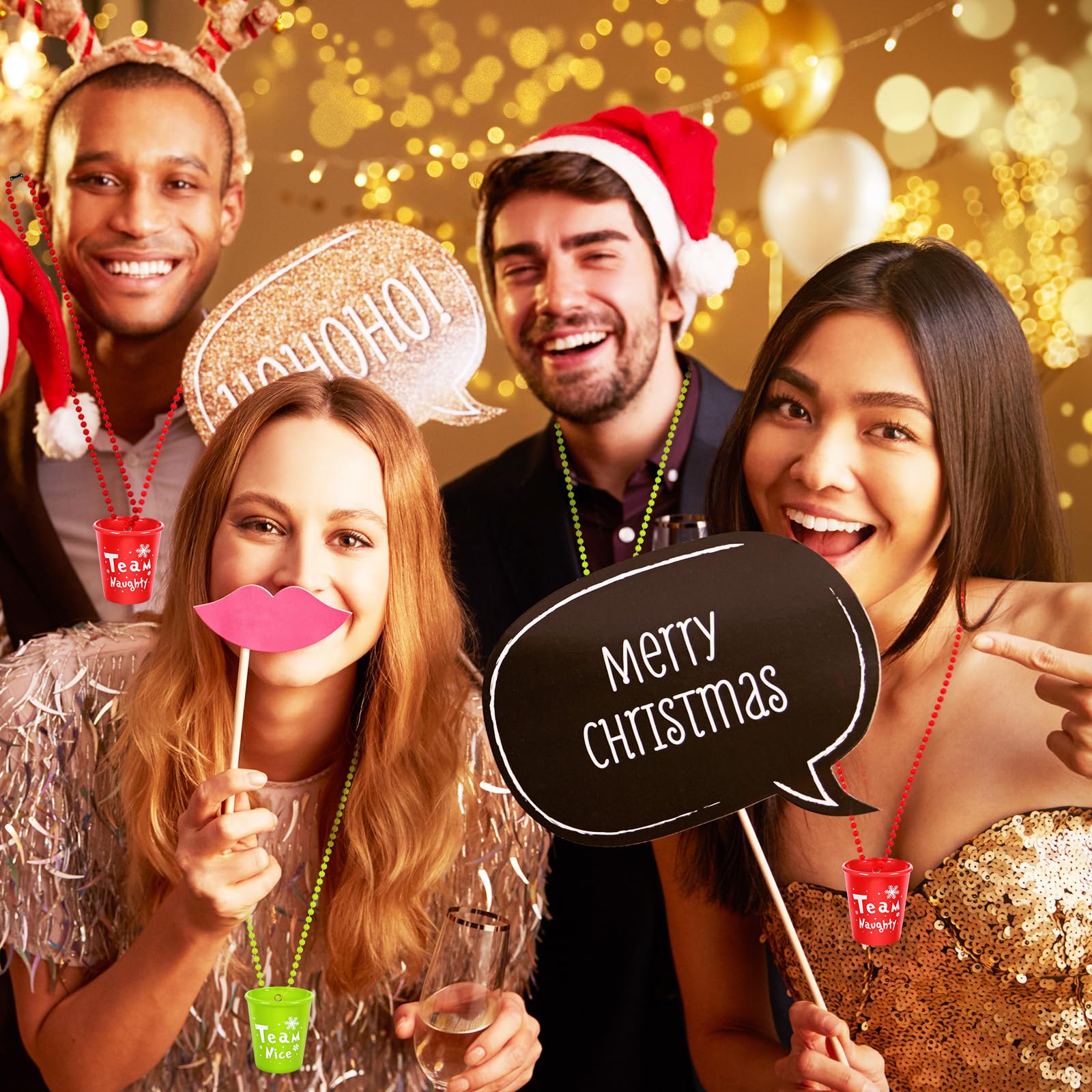 JarThenaAMCS Christmas party accessory set supports shared laughter and festive photos
