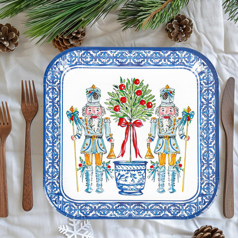 JarThenaAMCS disposable plate 9in, ideal for snacks, desserts, and party treats.