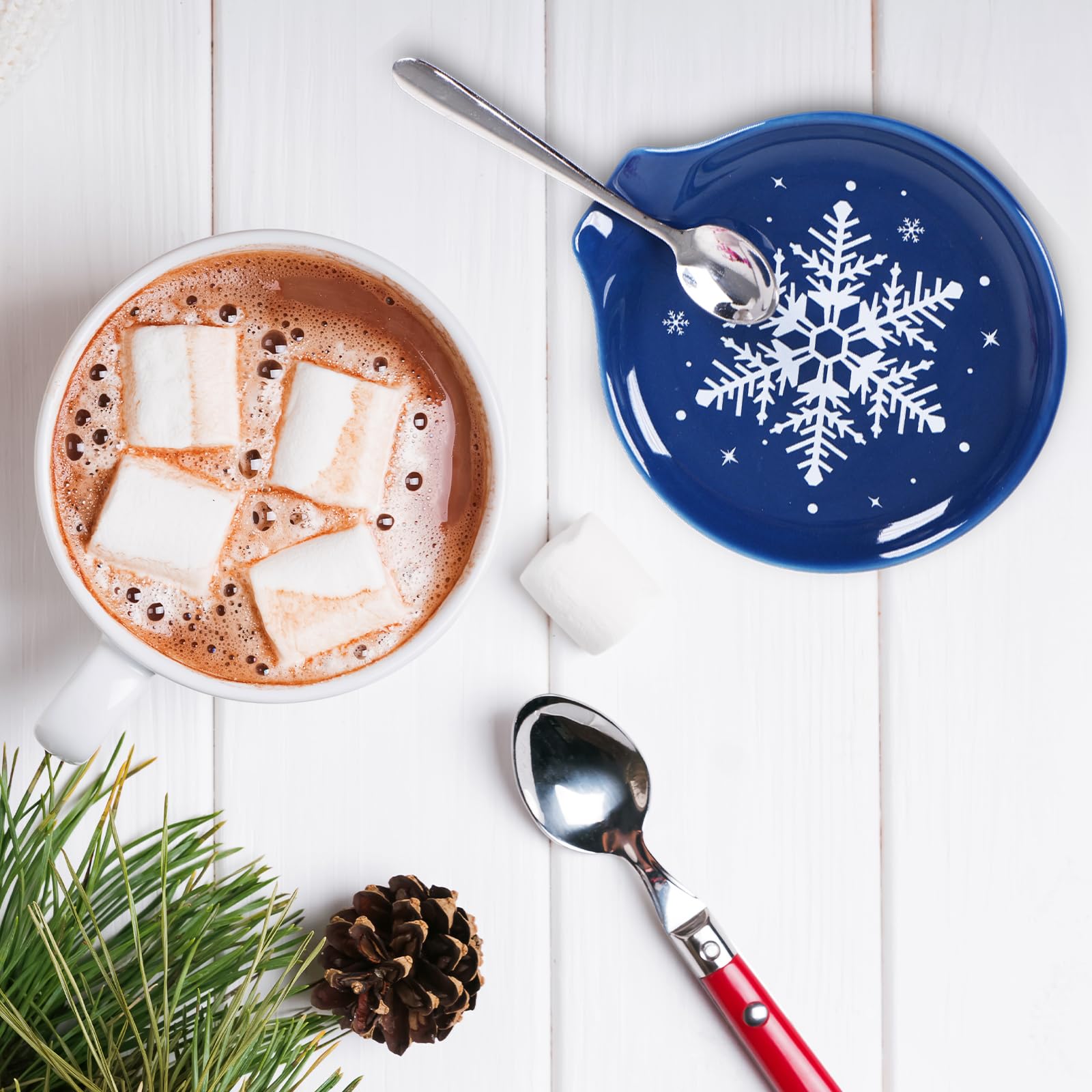 JarThenaAMCS spoon rest on a winter table to keep spoons organized