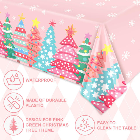 JarThenaAMCS tear-resistant waterproof table cover protects surfaces during Christmas meals