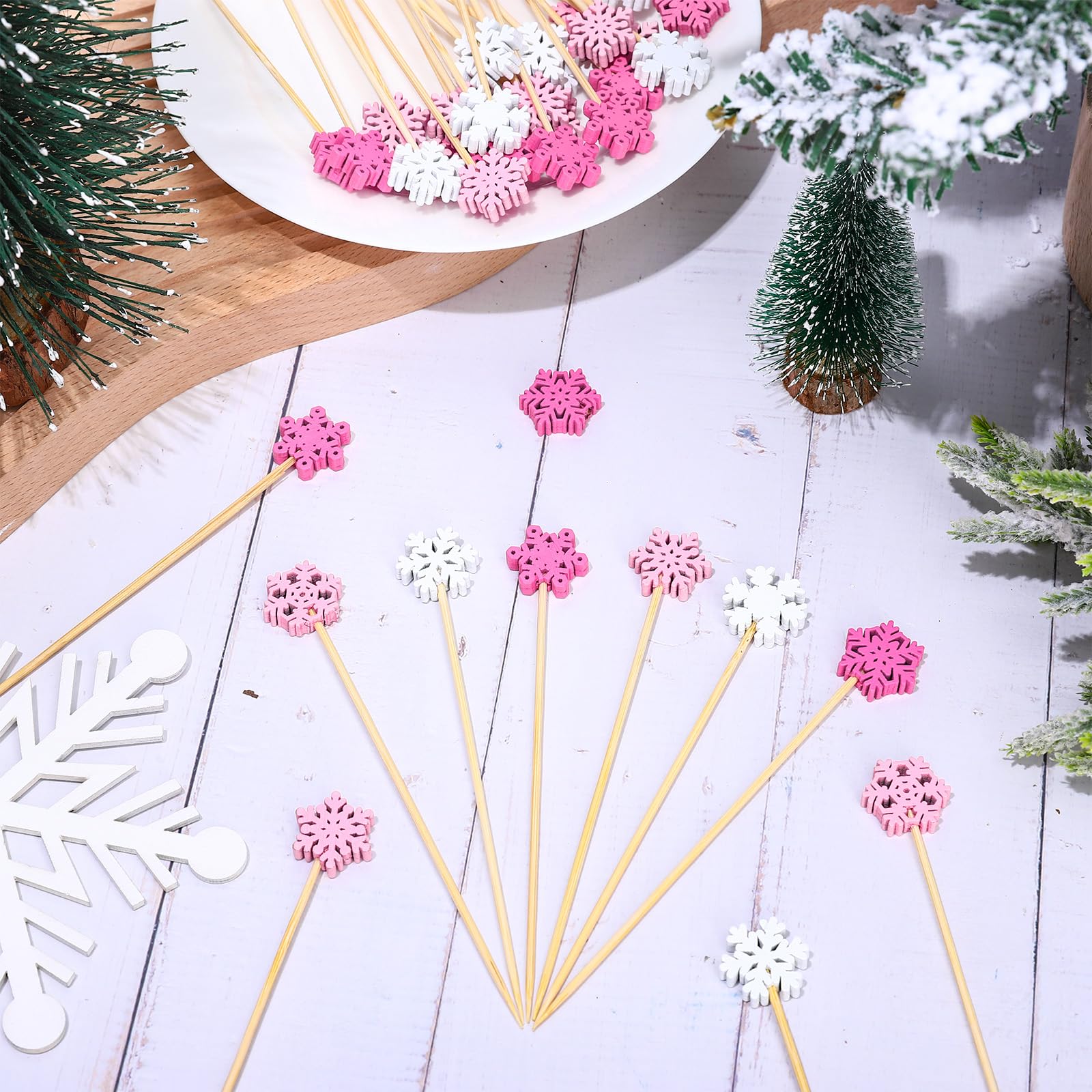 JarThenaAMCS snowflake picks elevate drinks at parties and weddings