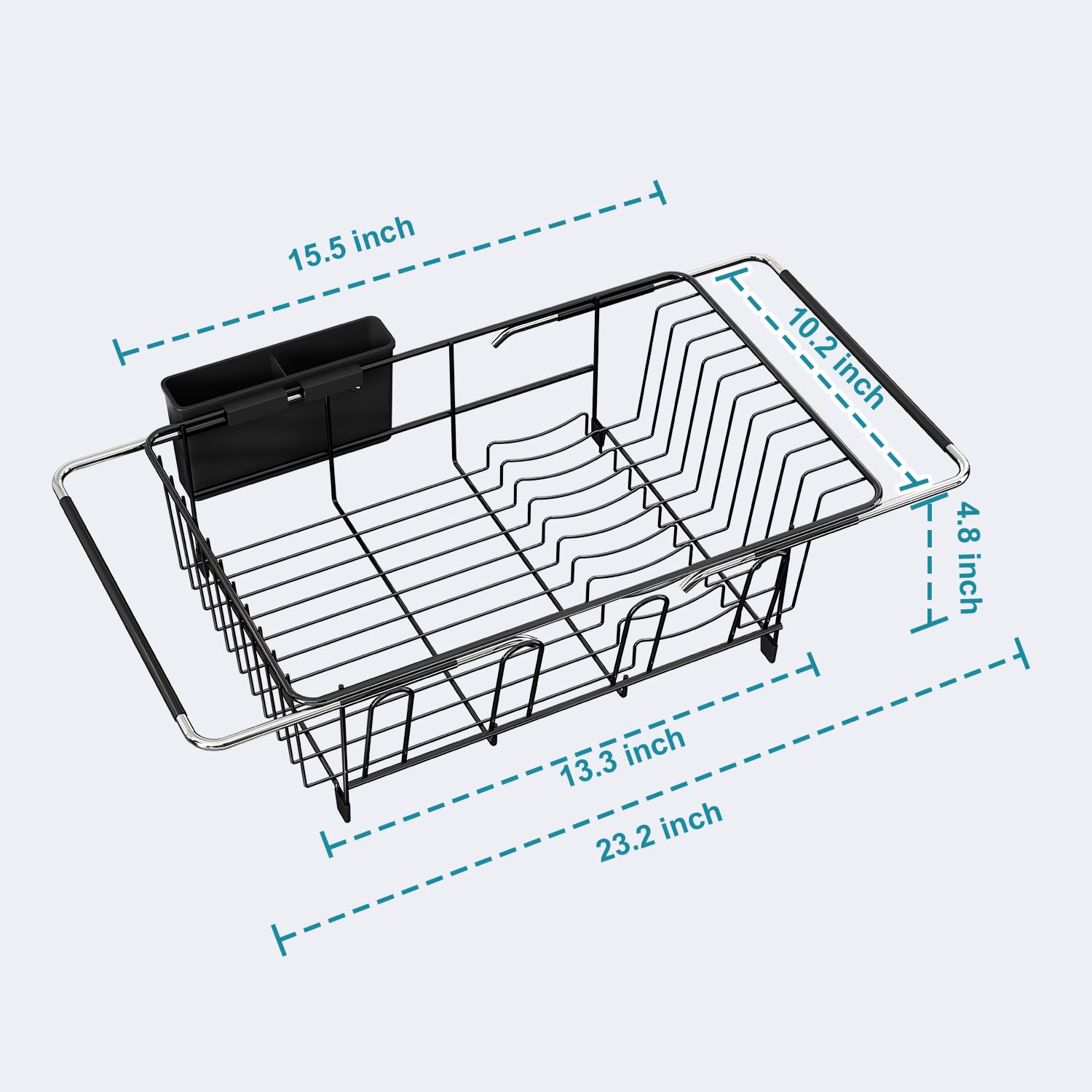 JASIWAY multi-use rack doubles as air-dry station for utensils and cups.