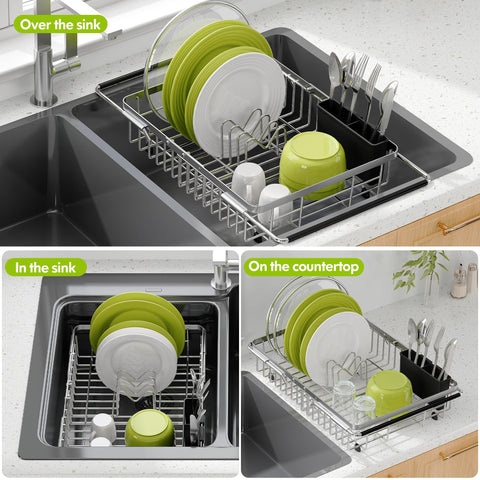 JASIWAY anti-slip design prevents sliding when placed over sink.