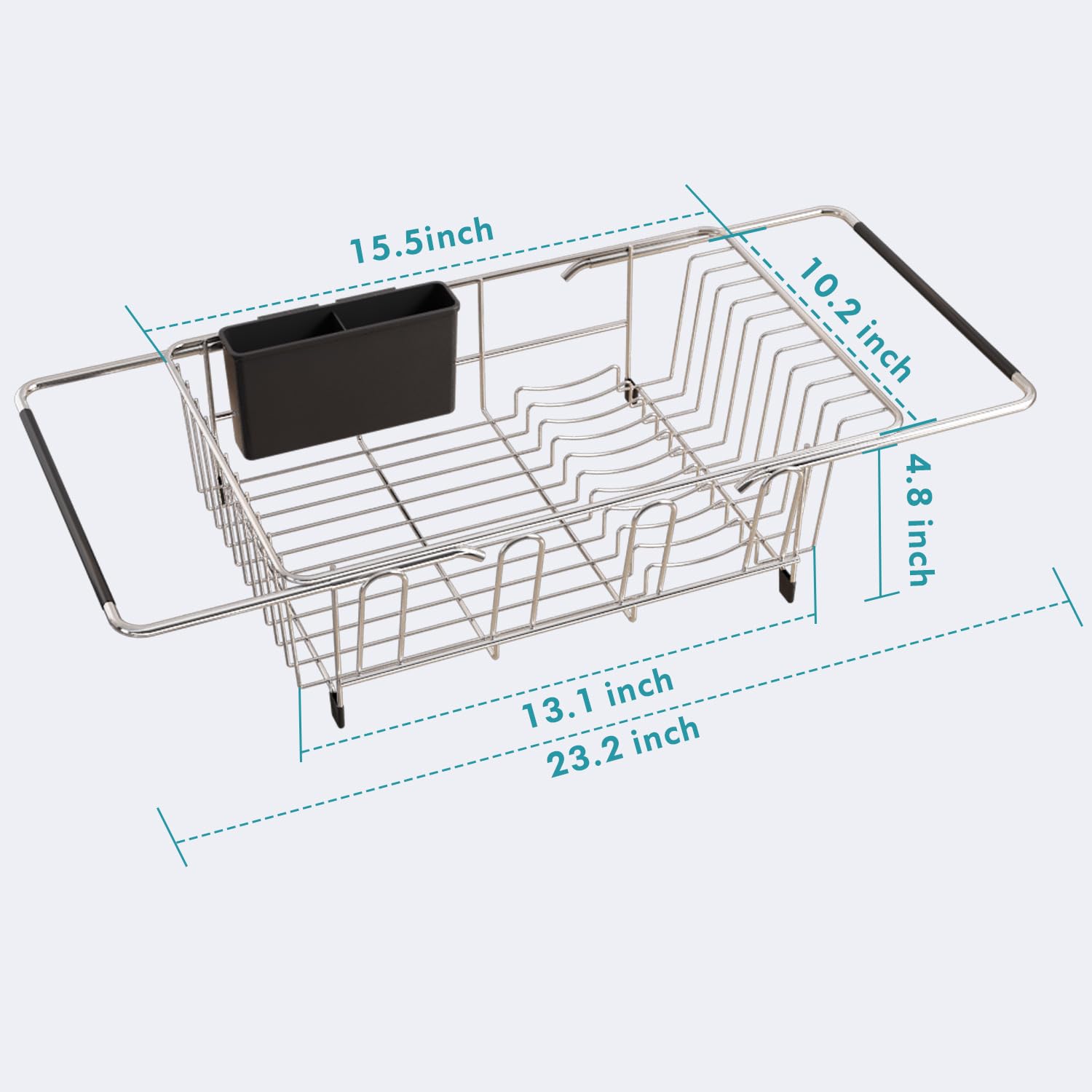 JASIWAY multipurpose rack serves as a dish rack or produce rinse station.