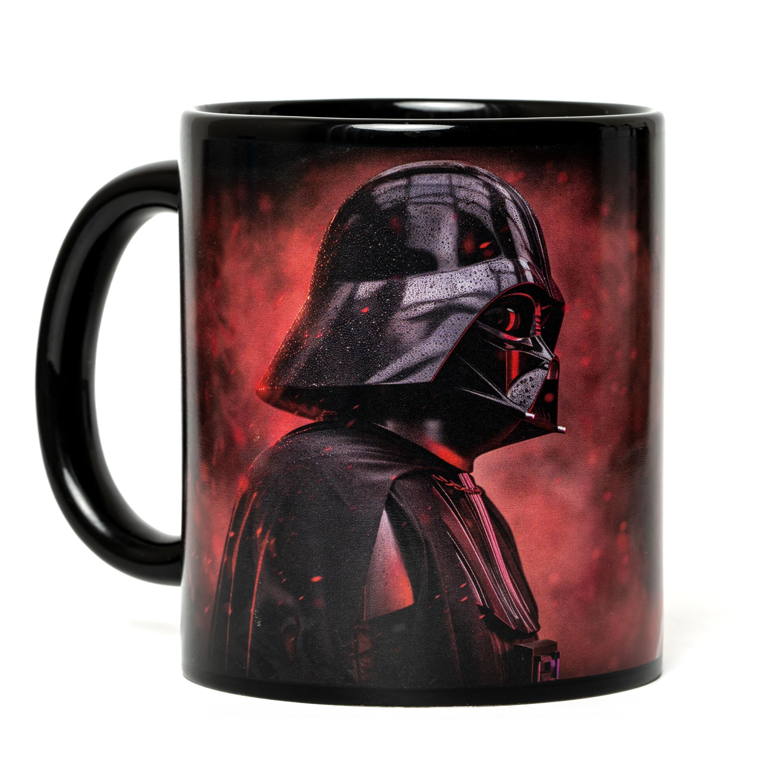 Javaas Star Vader mug wrap-around artwork spans the cup for bold design.