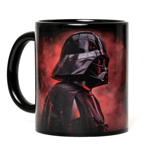 Javaas Star Vader mug wrap-around artwork spans the cup for bold design.