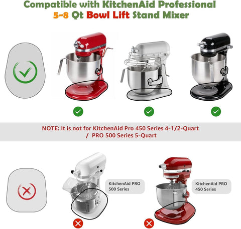 JAYOBGO bamboo slide mat shows mixer moved with minimal effort.