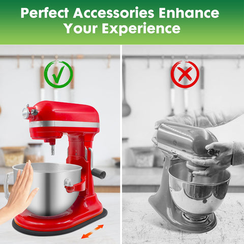 JAYOBGO mixer slider mat protects countertops from scratches during use.