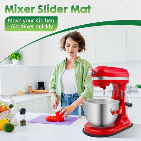 JAYOBGO mixer slider mat soft-fabric safeguards the mixer base during relocation.