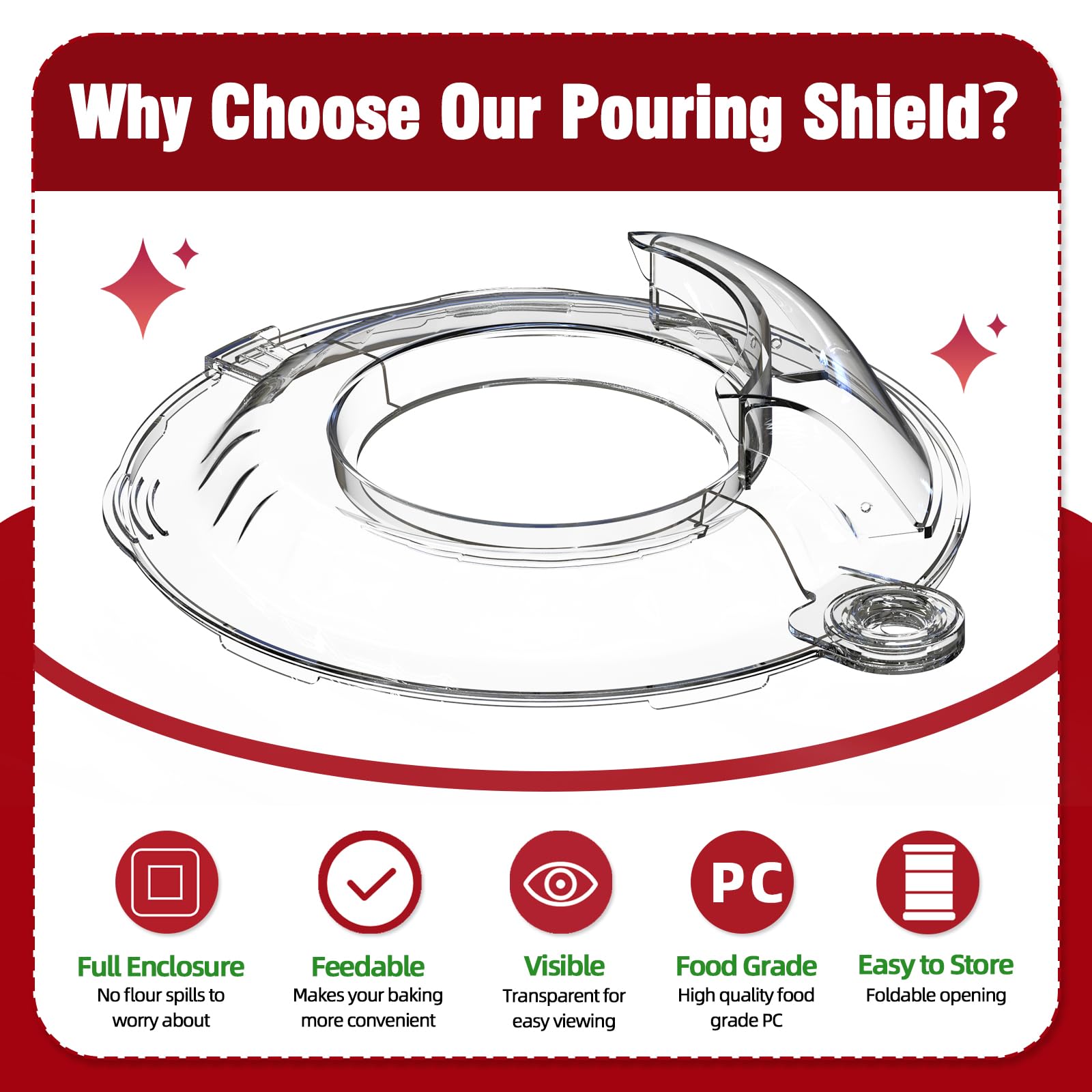 JAYOBGO shield made from food-grade PC plastic for safe operation